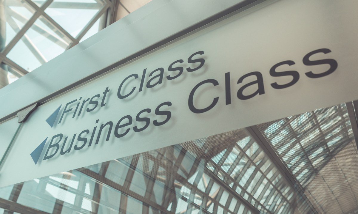 First class vs. business class