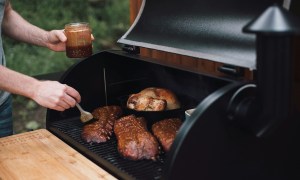 Person grilling