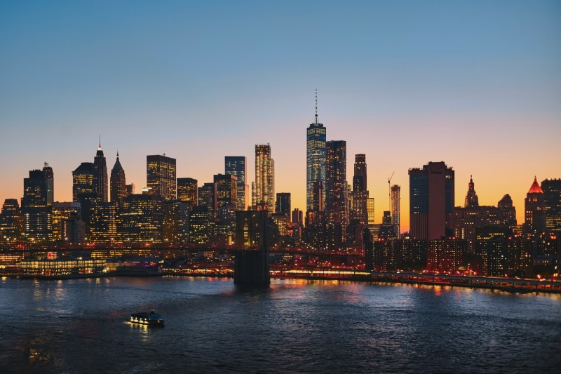 Twlight on the Manhattan skyline