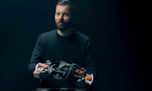 Mate Rimac, Bugatti Rimac CEO holding a model he used to get the go-ahead for his vision of a new hypercar.