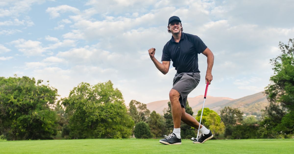 golfer giving fist pump