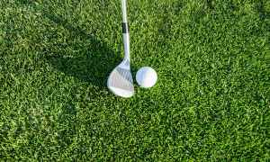 golf ball on grass