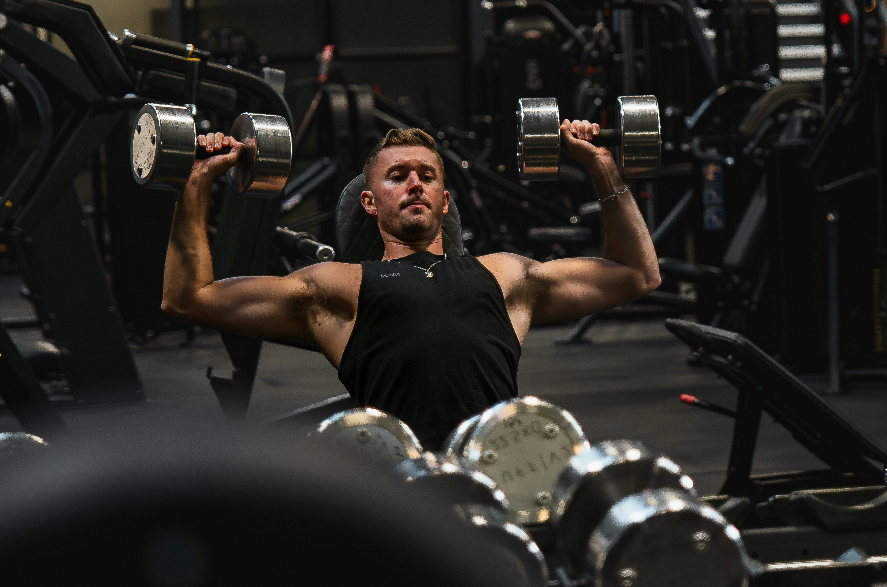 Incline dumbbells press best sale