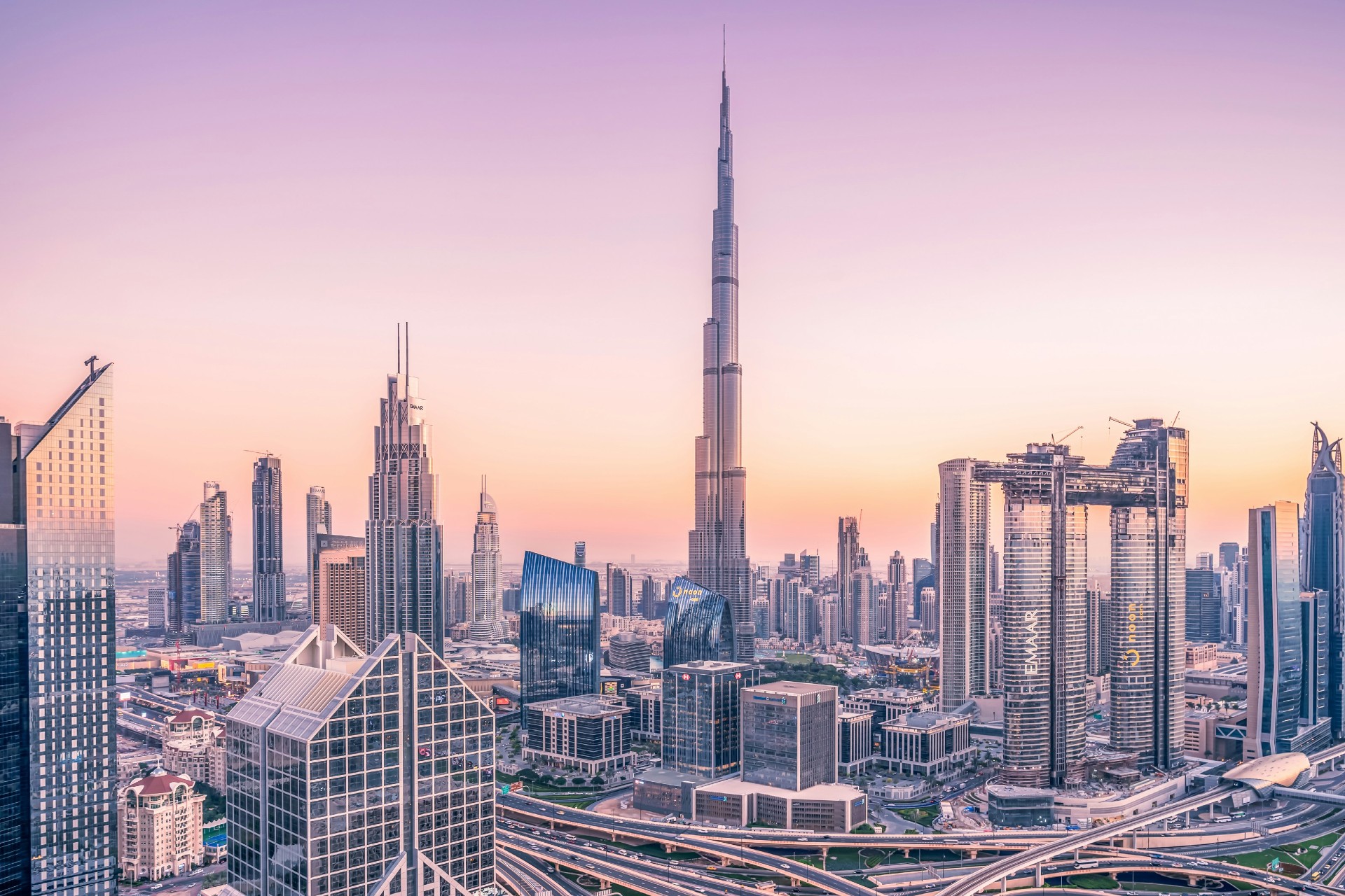 Skyline of Dubai daytime