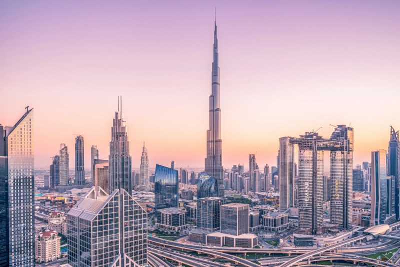 Skyline of Dubai daytime