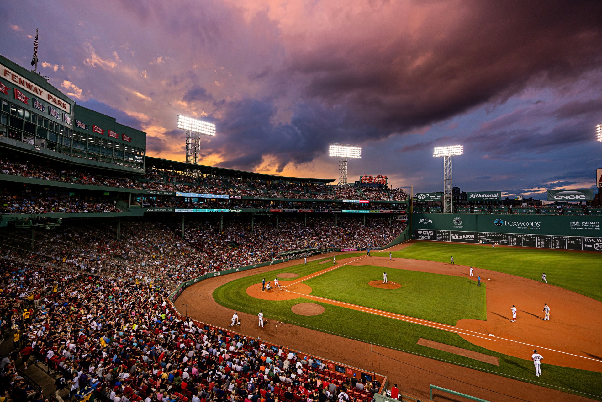 Fenway Park under the lights