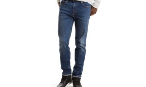 Men's 502 Taper Fit Jeans worn by model during early Prime Day deals