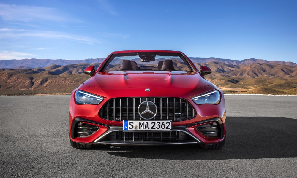 2025 mercedes amg cle 53 4matic cabriolet direct front view