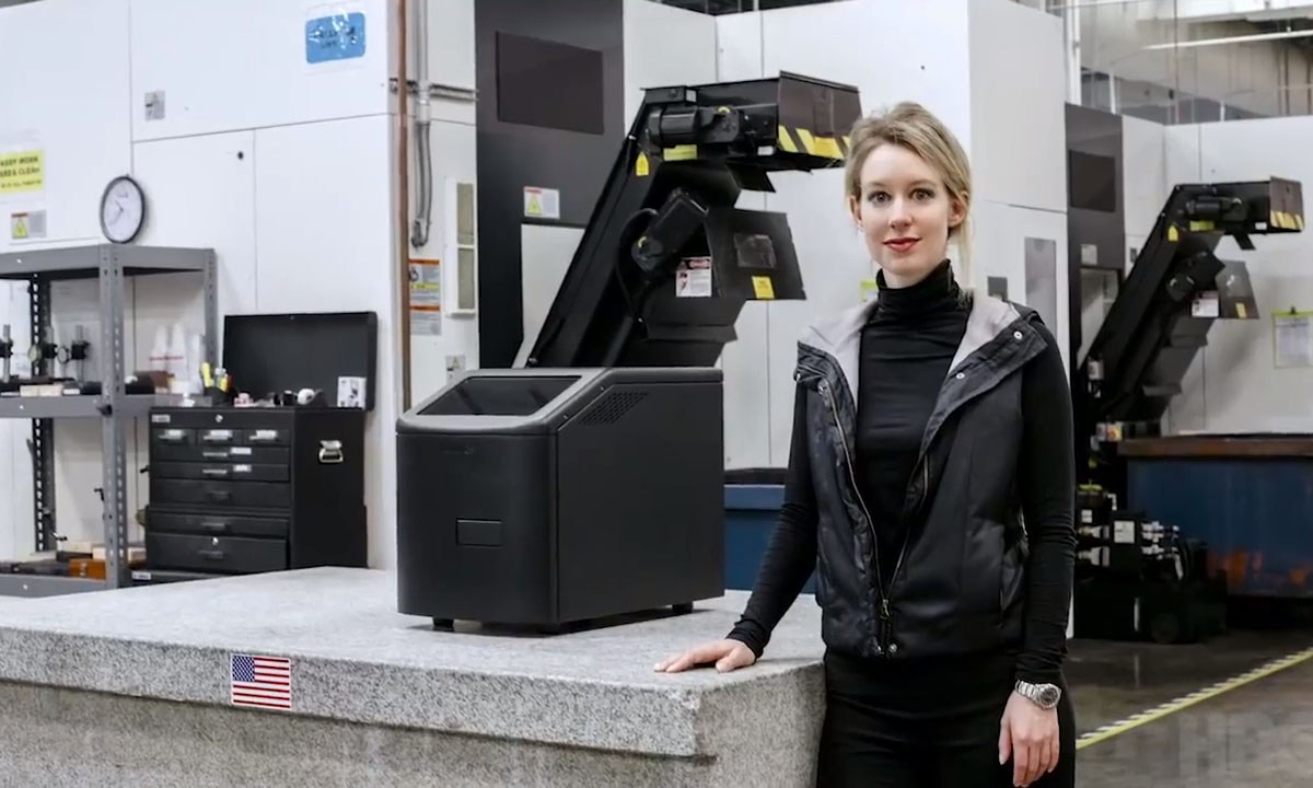 Elizabeth Holmes in The Inventor: Out for Blood.