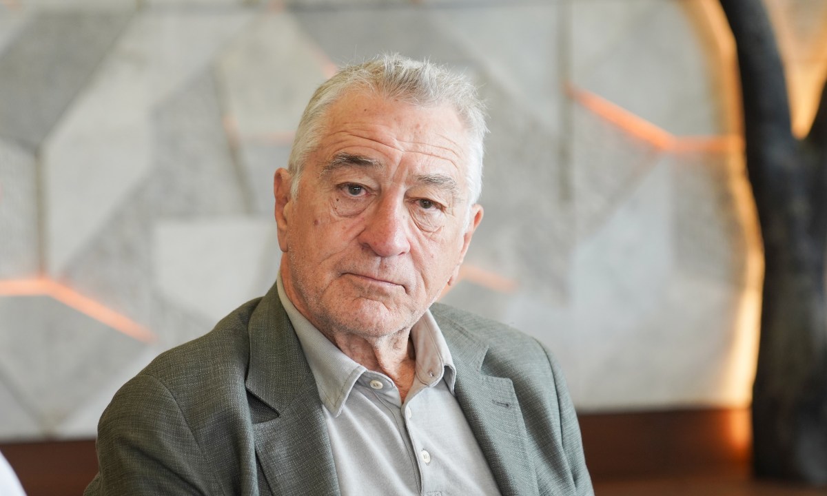 Portrait of famous American actor Robert De Niro came to Istanbul on June 27, 2022 in Istanbul, Turkey
