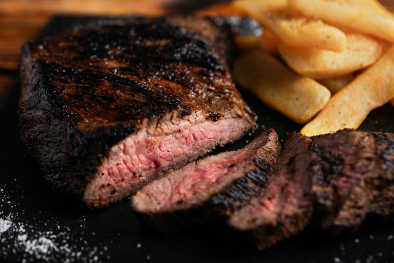 grilled and sliced tri tip steak