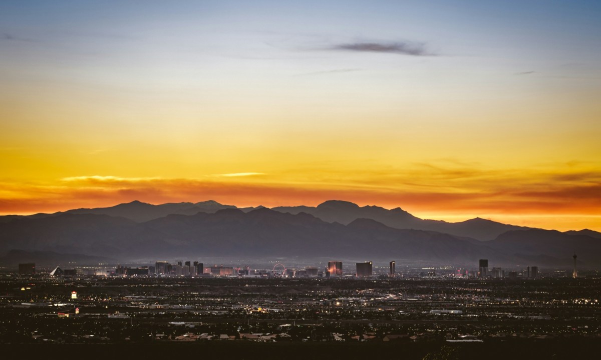 Sunset over Las Vegas