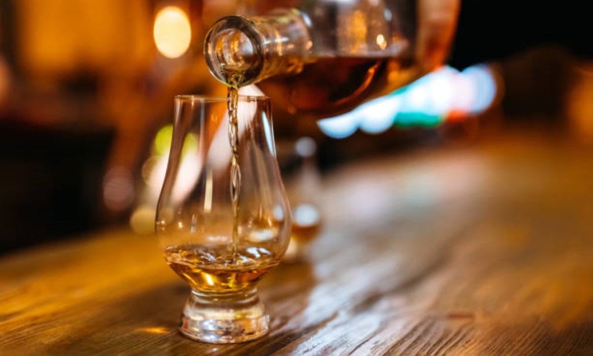 Pouring scotch