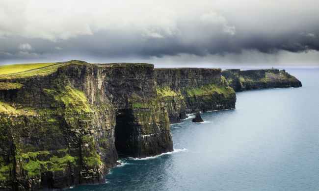 Cliffs of Moher during a foggy day in Ireland