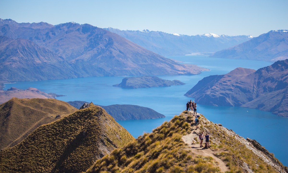 New Zealand from a mountain top - Roy's Peak