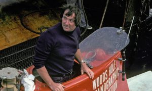 Al standing on top of the Alvin submersible that went to wreckage of Titanic in 1986