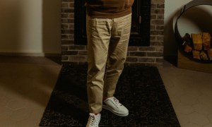 Man wearing khakis