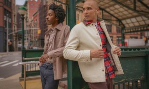 Bonobos Holiday collection at a subway stop