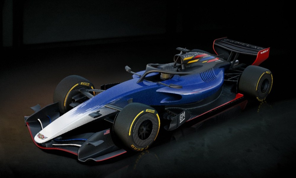 General Motors GM-Cadillac F1 race car concept.