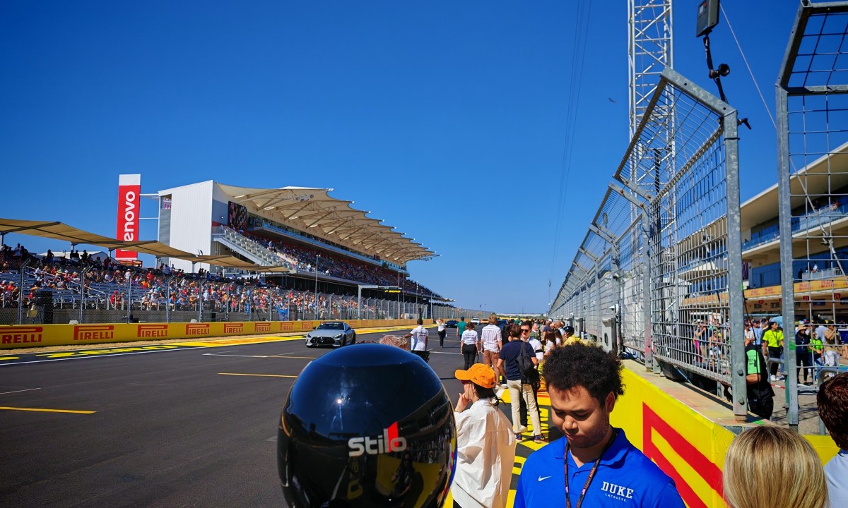 The COTA track at the start of Hot Laps
