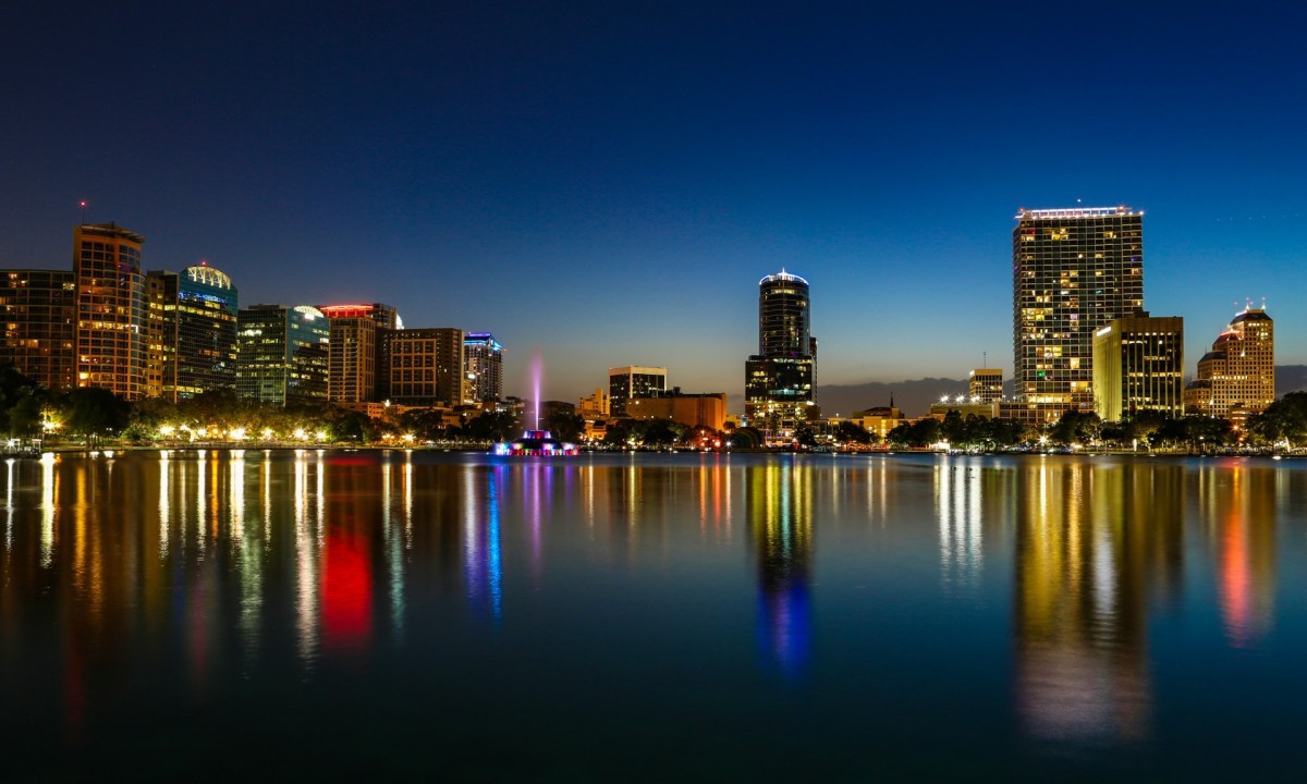 Night sky of Orlando, Florida