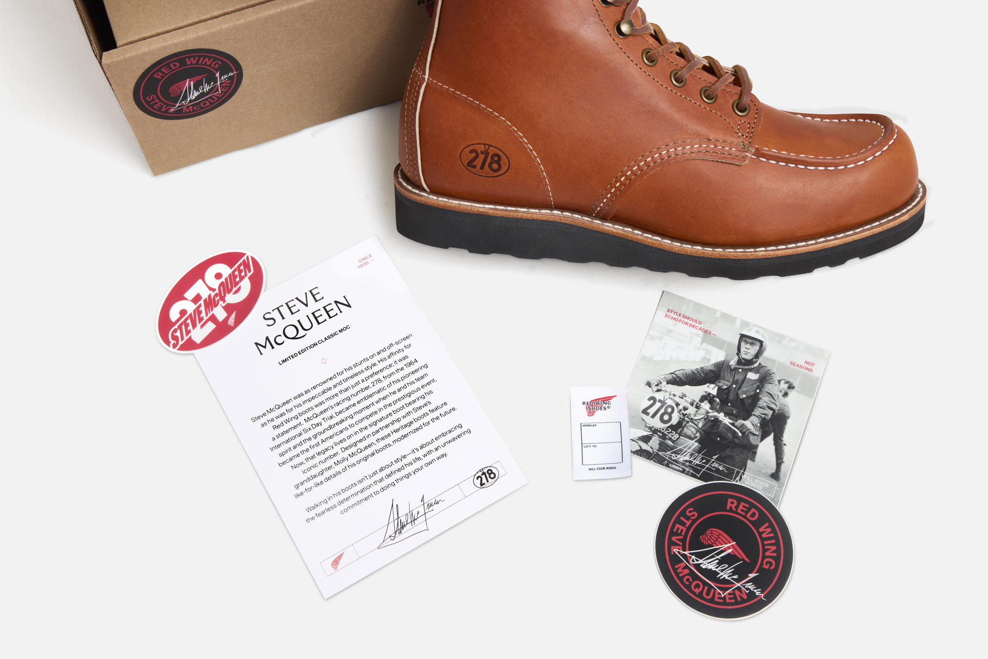 【希少】Red Wing STEVE McQUEEN Boots NO. 278 The Steve McQueen Moc Toe No. 278