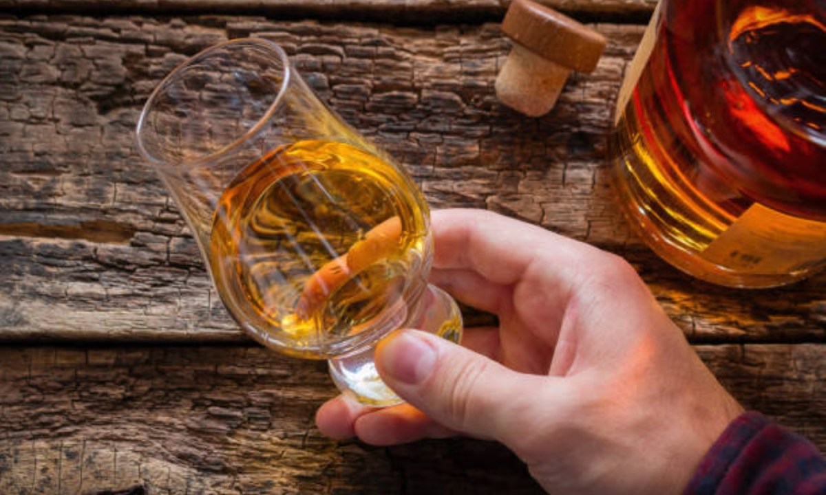 Whiskey in a glass
