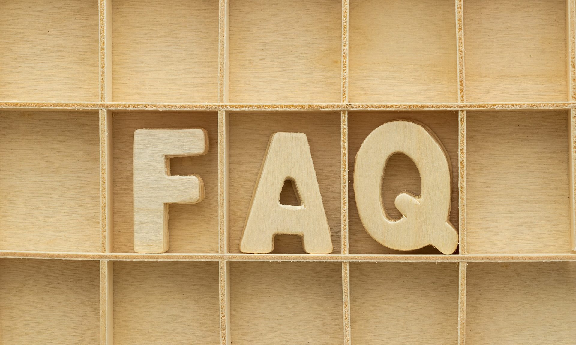 FAQ picture letters wooden shelves