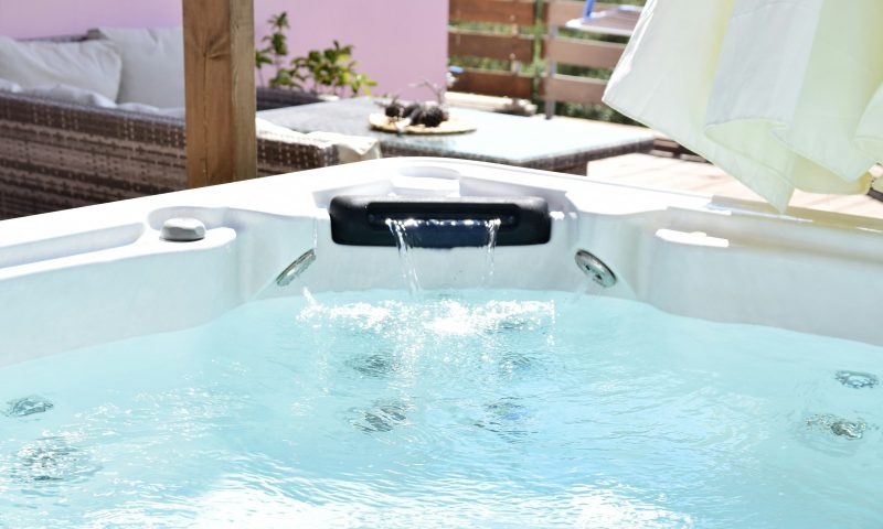 hot tub jacuzzi spa close up hot water immersion