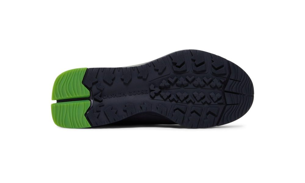 close up on outsole of sneakers