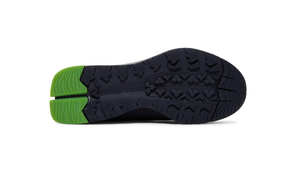 close up on outsole of sneakers