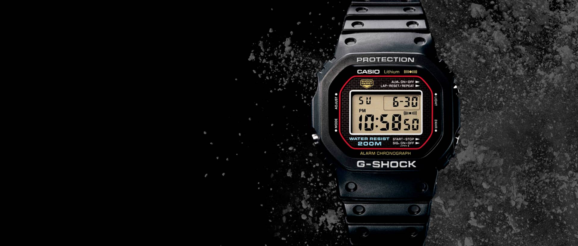 G-Shock 5000 Series Tribute Edition DW-5000R-1A – Topper