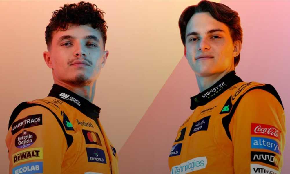 McLaren F1 drivers Lando Norris and Oscar Piastri.