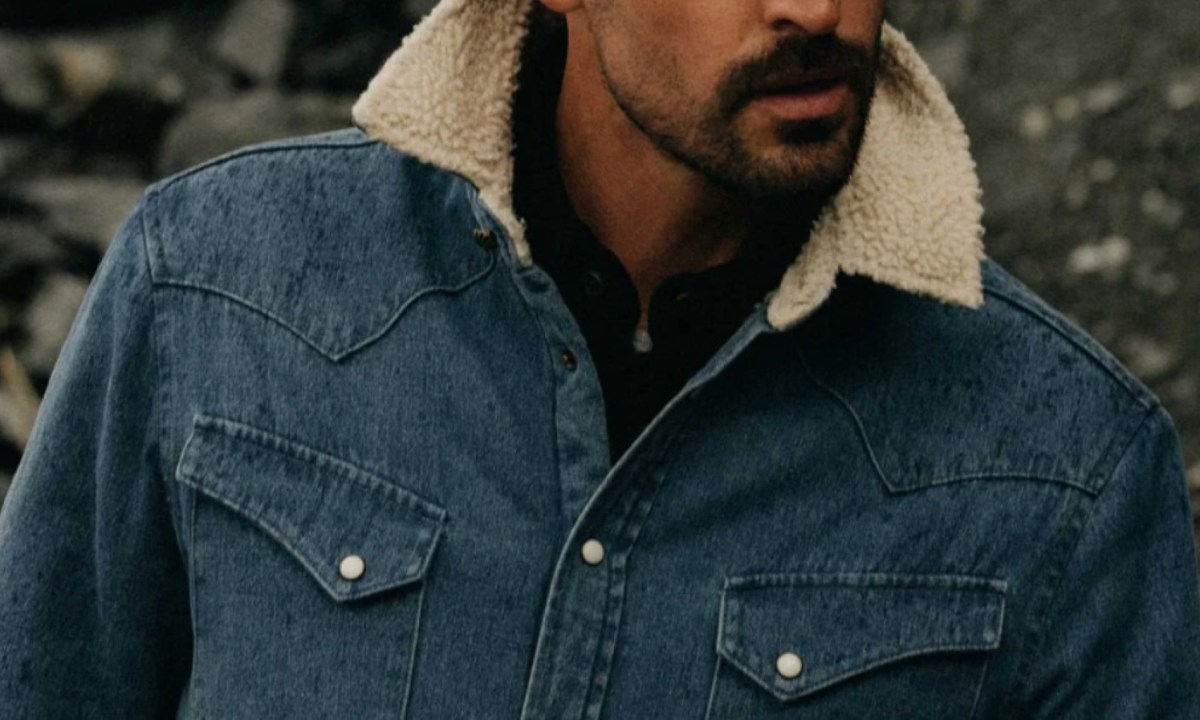 Taylor Stitch Western Shirt Jacket Popped Collar