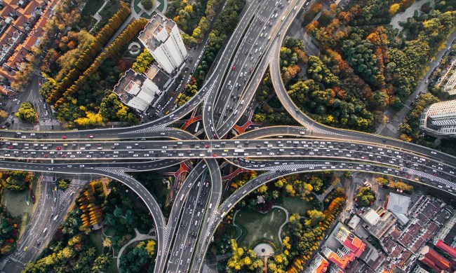 cars in traffic