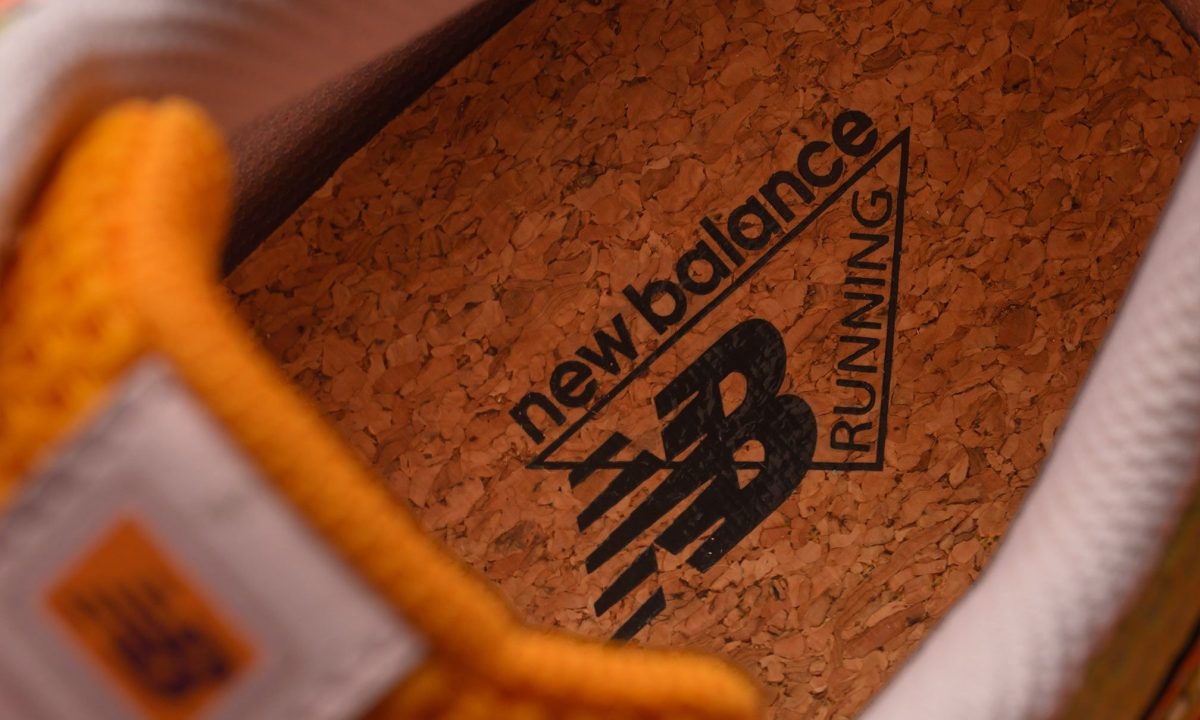 close up on logo in inside sole