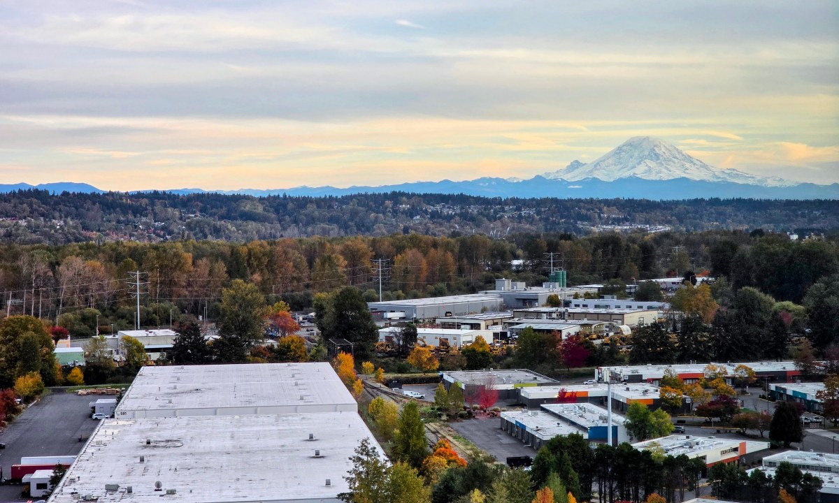 View of Mt. Rainer in Seattle Southside region