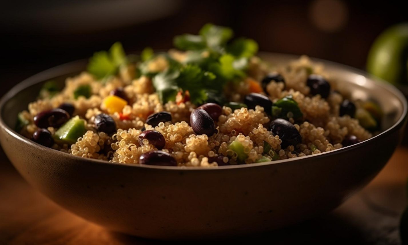Quinoa and black beans