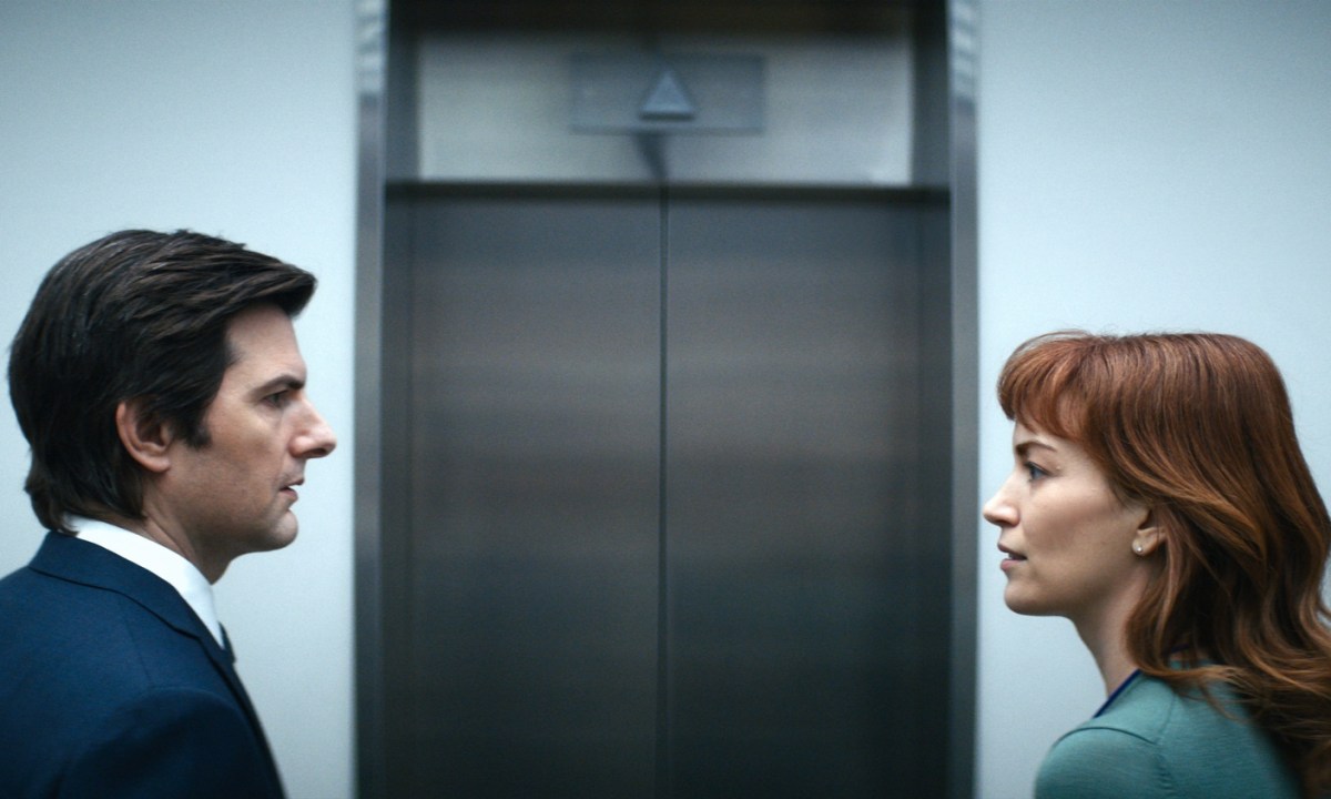 Adam Scott and Britt Lower in Severance