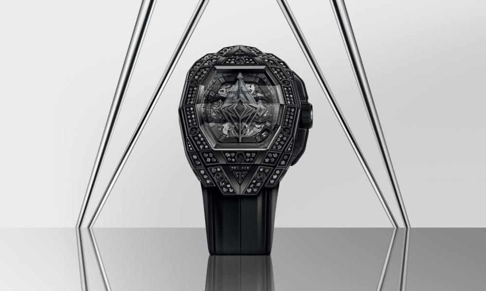 Hublot Spirit of Big Bang Sang Bleu All Black Pavé