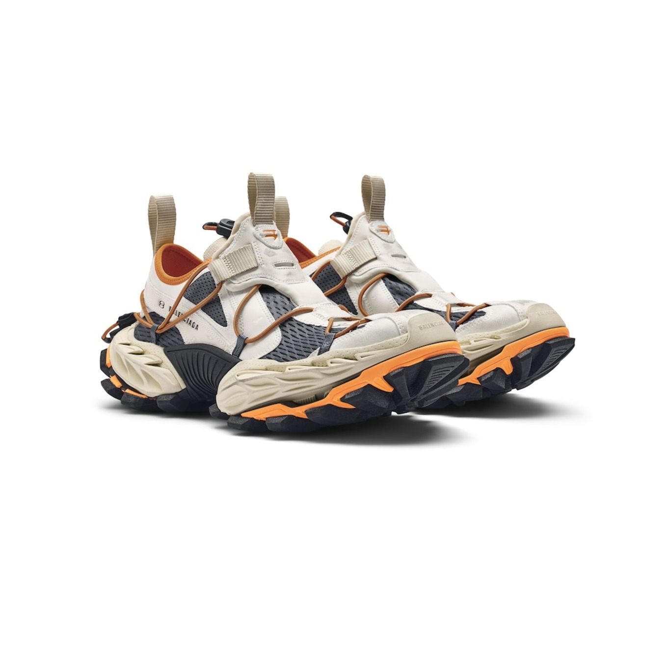 スニーカー BALENCIAGA Black Synthetic Leather And Mesh Hike Sneakers Balenciaga Hike sneakers for Men - Black in UAE | Level Shoes