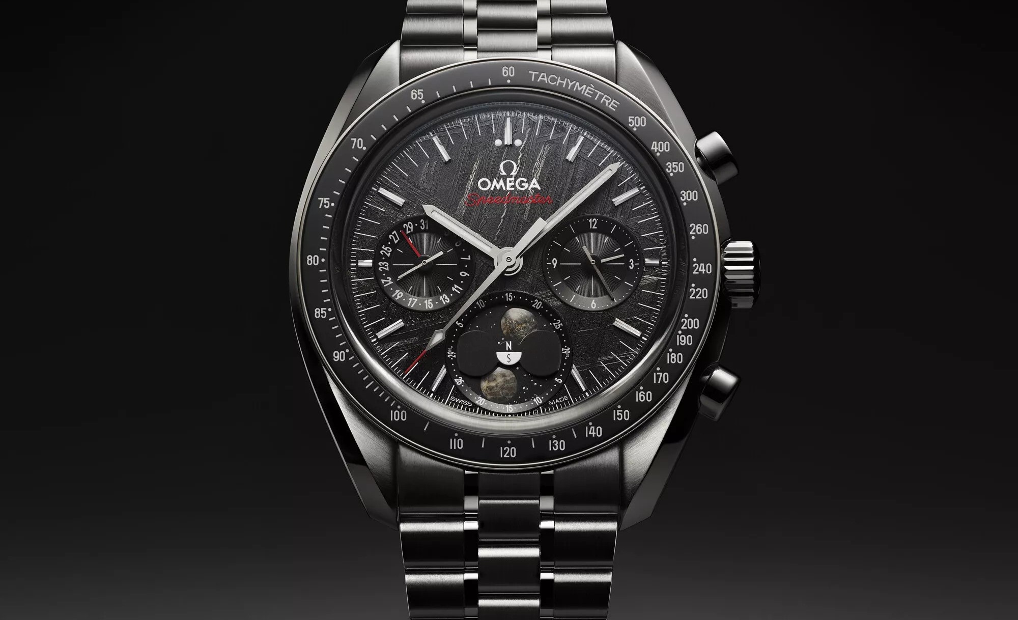 Omega Speedmaster Moonphase Meteorite
