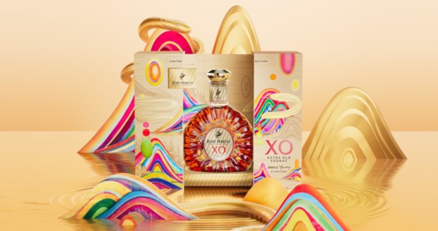 Rémy Martin collaborated with artist Huang Yuxing to make a