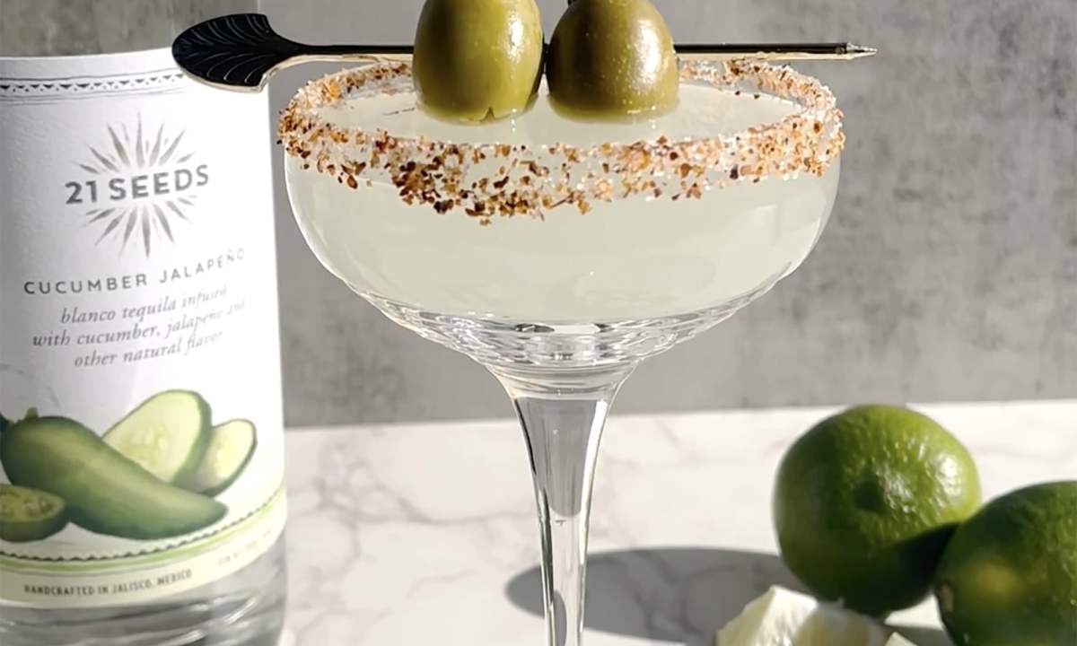 Spicy Pickle Martini