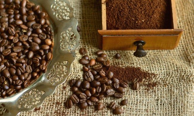 Whole beans and ground coffee