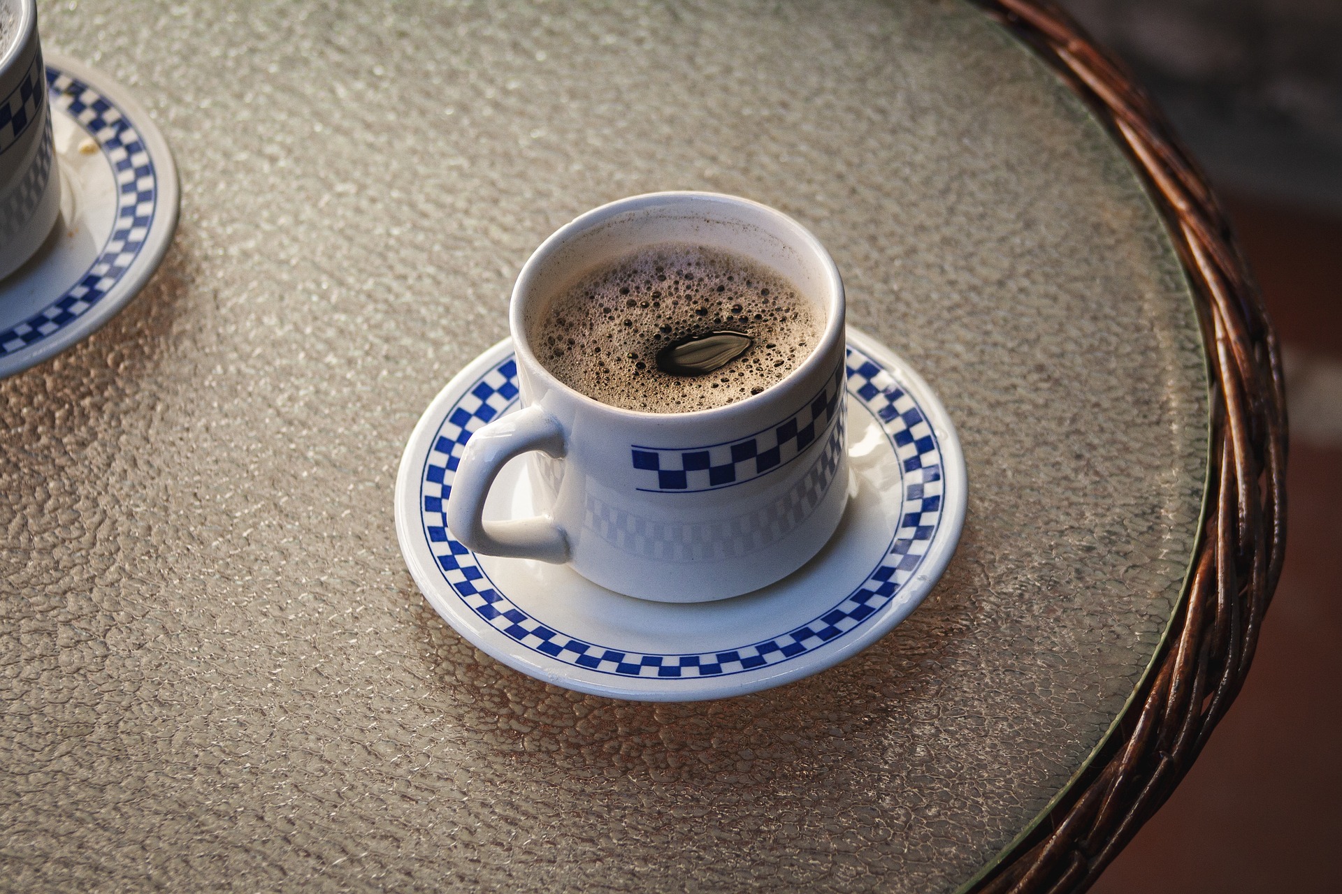 Coffee cup on a saucer