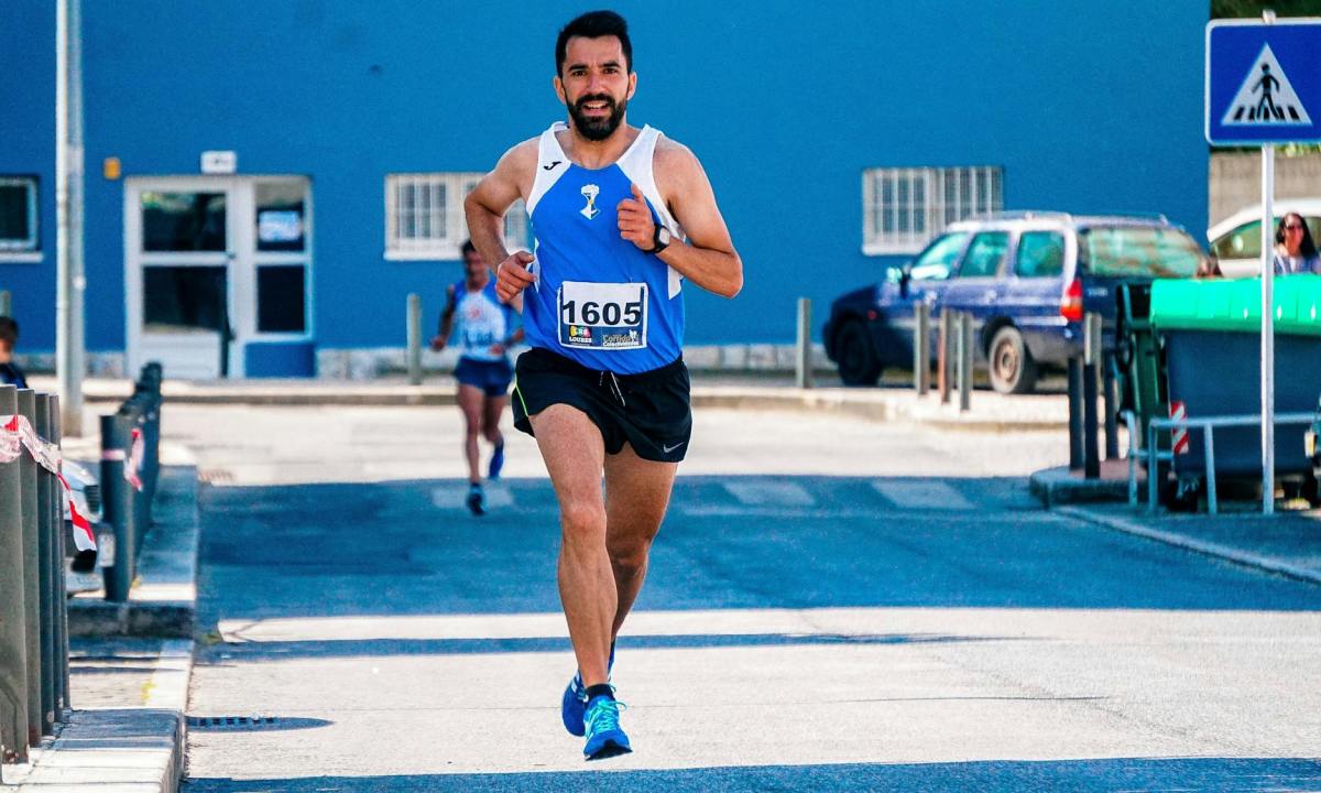 Man running a marathon