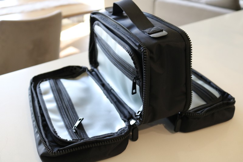 black toiletry bag from Cincha