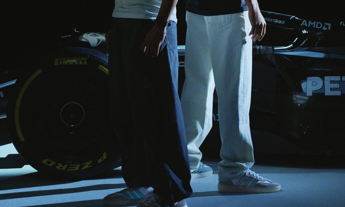 george russell and kimi antonelli wearing adidas gear