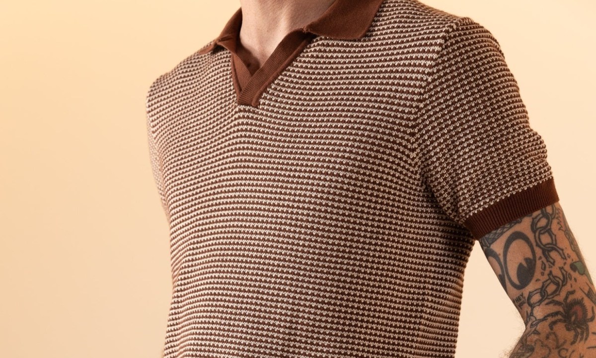 Dandy Del Mar johnny collar polo